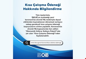 KISA ÇALIŞMA ÖDENEĞİ BİLGİLENDİRMESİ